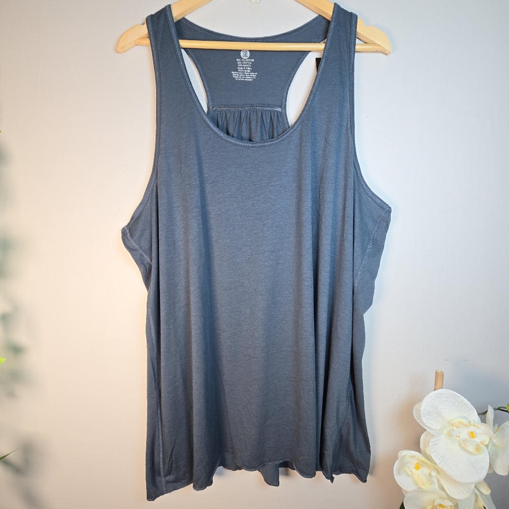 Epic MMA Gear Women's Gray Racerback Sleeveless Top Plus Size 3X New